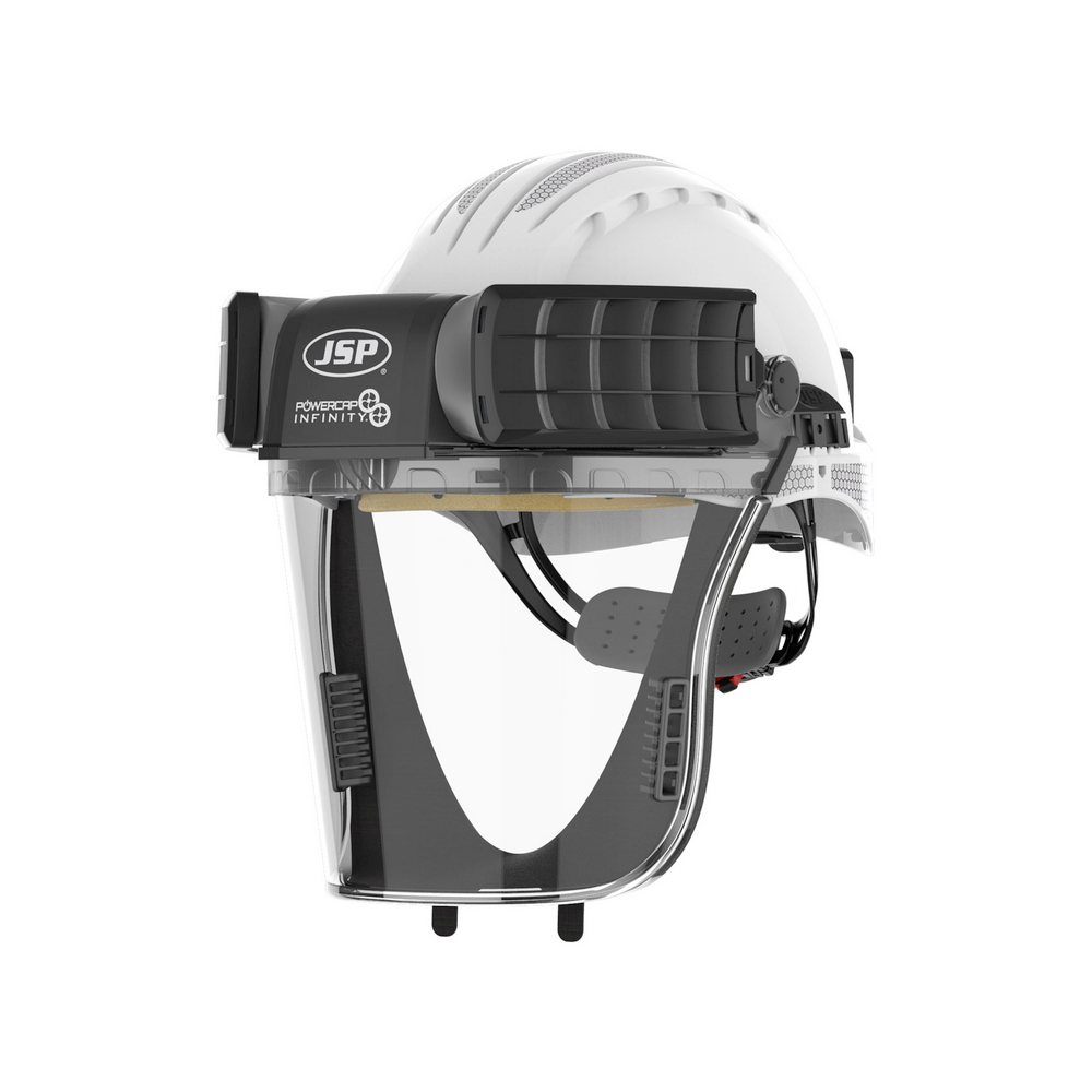 JSP PowerCap® Infinity® Positive Air Pressure Respirator AS/NZS 1716:2012 AS/NZS 1337.1 - White