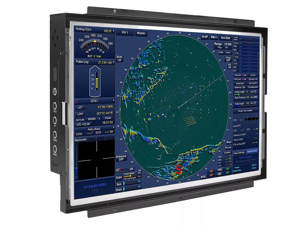 Industrial 17 inch open frame maritime display screen