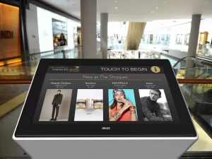 marina bay sands touch screen wayfinder kiosk