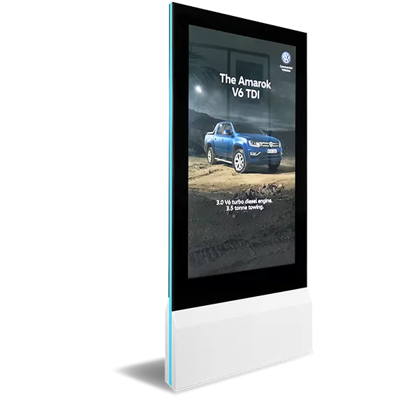 blade ultra slim double sided kiosk