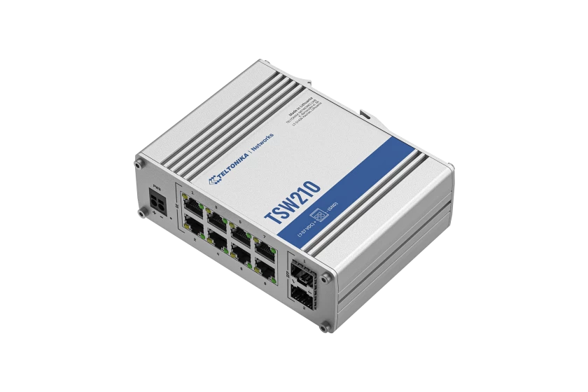 TSW210 8-port Switch with 2 SFP ports